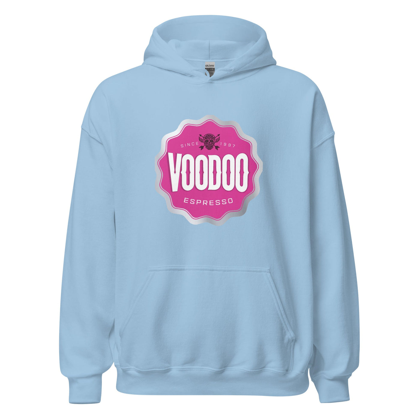 Unisex Pink Voodoo Espresso Hoodie - VOODOO COFFEE COMPANY