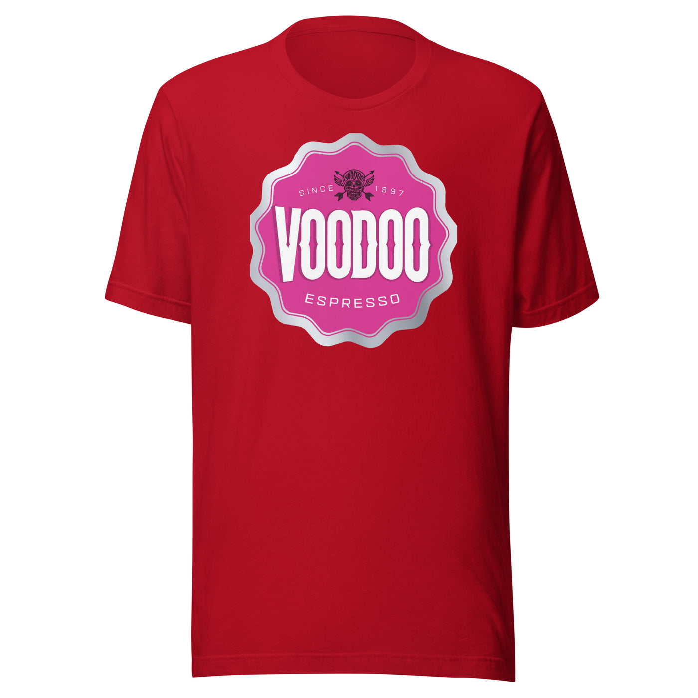 Unisex Pink Voodoo Espresso t-shirt - VOODOO COFFEE COMPANY